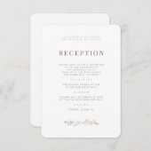 +モダンミニマルな観葉式レセプション エンクロージャーカード (正面/裏面)