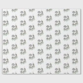 モダンミニマルのクリスマスエレガント ラッピングペーパー (フラット)