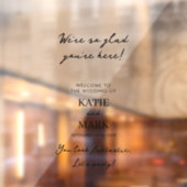 モダンミニマルの署名結婚デカールへようこそ ウィンドウサイン (シート2)