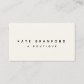 モダンミニマルアイボリープロフェッショナル 名刺 (正面)