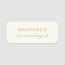 モダンミニマルアイボリープロフェッショナル 名札