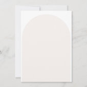 モダンミニマルアーチウェディング招待状 招待状 (裏面)