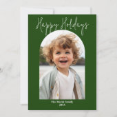 モダンミニマルアーチ写真 – 植物性オリーブ シーズンカード (正面)