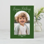 モダンミニマルアーチ写真 – 植物性オリーブ シーズンカード (スタンド正面)