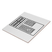 モダンミニマルイニシャルと名前ロゴ タイル (側面)