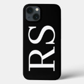 モダンミニマルイニシャルモノグラムCase-Mate Case-Mate iPhoneケース (裏面)