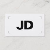 モダンミニマルイニシャル 名刺 (正面)