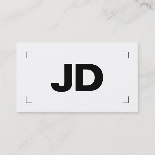 モダンミニマルイニシャル 名刺 (正面)