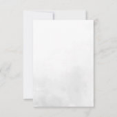 モダンミニマルウェディング　出席のご連絡 | 70年代スタイルのタイポグラフィ 案内状 (裏面)