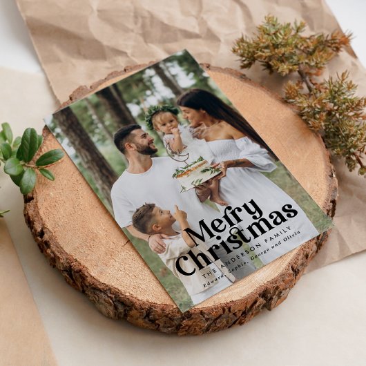 モダンミニマルエレガントはっきりしたタイポグラフィ シーズンカード