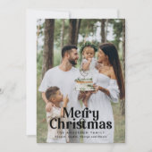 モダンミニマルエレガントはっきりしたタイポグラフィ シーズンカード (正面)