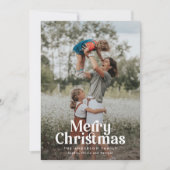 モダンミニマルエレガントはっきりしたタイポグラフィ シーズンカード (正面)