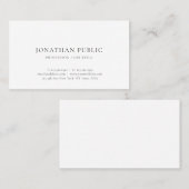 モダンミニマルエレガントシンプルプロフェッショナル 名刺 (正面/裏面)