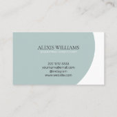 モダンミニマルエレガントスクリプトプロフェッショナル 名刺 (裏面)