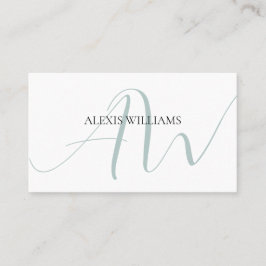 モダンミニマルエレガントスクリプトプロフェッショナル 名刺