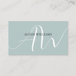 モダンミニマルエレガントスクリプトプロフェッショナル 名刺