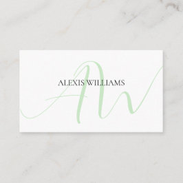 モダンミニマルエレガントスクリプトプロフェッショナル 名刺