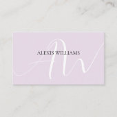 モダンミニマルエレガントスクリプトプロフェッショナル 名刺 (正面)