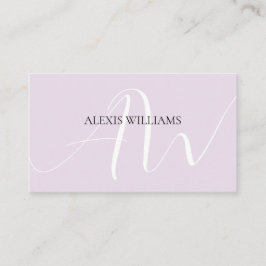 モダンミニマルエレガントスクリプトプロフェッショナル 名刺