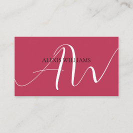 モダンミニマルエレガントスクリプトプロフェッショナル 名刺