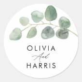 モダンミニマルエレガントスタイリッシュ ラウンドシール (正面)