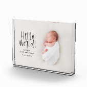 モダンミニマルエレガントタイポグラフィ新生児 フォトブロック (右)