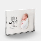 モダンミニマルエレガントタイポグラフィ新生児 フォトブロック (左)