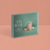 モダンミニマルエレガントタイポグラフィ新生児 フォトブロック