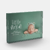 モダンミニマルエレガントタイポグラフィ新生児 フォトブロック (左)