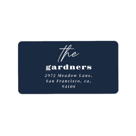 モダンミニマルエレガントタイポグラフィ群 ラベル (正面)