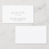 モダンミニマルエレガントテンプレートプロフェッショナル 名刺 (正面/裏面)