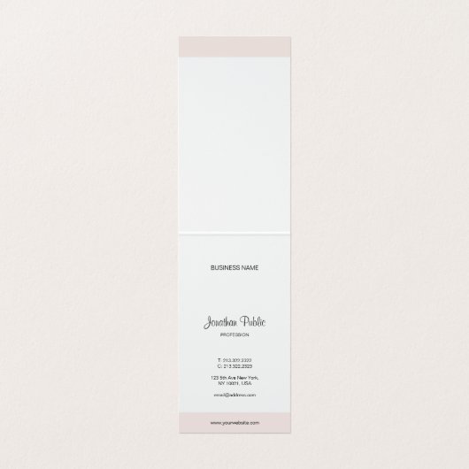 モダンミニマルエレガントナリストプロフェッショナル 名刺 (内部フラット)