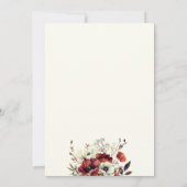 モダンミニマルエレガントフローラ卒業党 招待状 (裏面)