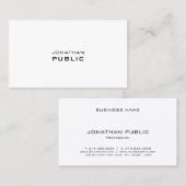 モダンミニマルエレガントプロフェッショナルシンプル 名刺 (正面/裏面)