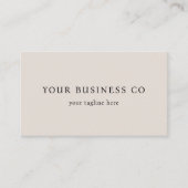 モダンミニマルエレガントリストBeige QRコード 名刺 (正面)