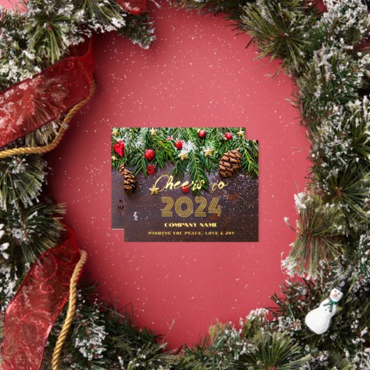 モダンミニマルエレガント応援 箔シーズンポストカード (インサイチュ)