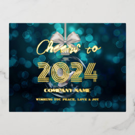 モダンミニマルエレガント応援 箔シーズンポストカード