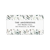 モダンミニマルエレガント油標識 ラベル (正面)