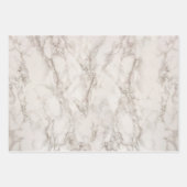 モダンミニマルエレガント灰色の大理石のテクスチャ ラッピングペーパーシート (正面2)