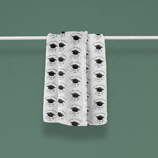 モダンミニマルエレガント白黒 フリースブランケット