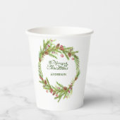 モダンミニマルエレガント葉 紙コップ (正面)