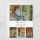 モダンミニマルエレガント4サンキューカード 招待状 (正面)