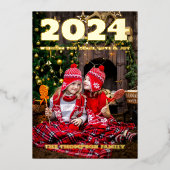 モダンミニマルエレガント 箔シーズンカード (正面)