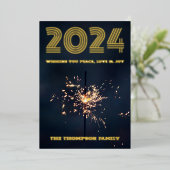 モダンミニマルエレガント 箔シーズンカード (立ち正面)