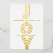 モダンミニマルエレガント 箔シーズンカード (正面)