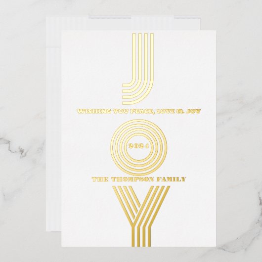 モダンミニマルエレガント 箔シーズンカード (封筒)