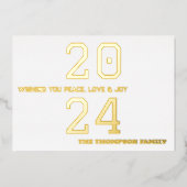 モダンミニマルエレガント 箔シーズンカード (正面)