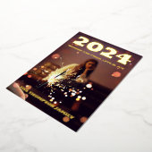 モダンミニマルエレガント 箔シーズンカード (回転した状態)