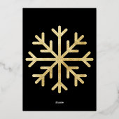 モダンミニマルエレガント 箔シーズンカード (裏面)