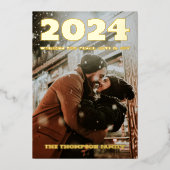 モダンミニマルエレガント 箔シーズンカード (正面)